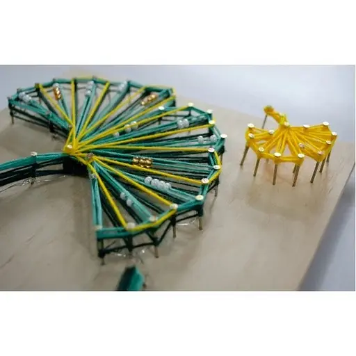 Набор стринг-арт "Малахитовый танец" ABC-029 деревянная основа - фото 3