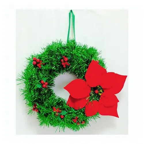 Вінок декоративний новорічний - фото 1