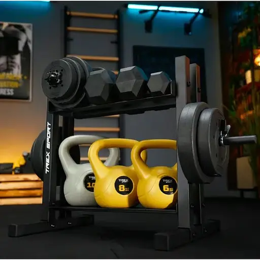 Стійка Trex Sport 2-рівнева для гантелей, дисків та гирь TX-045DR - фото 3