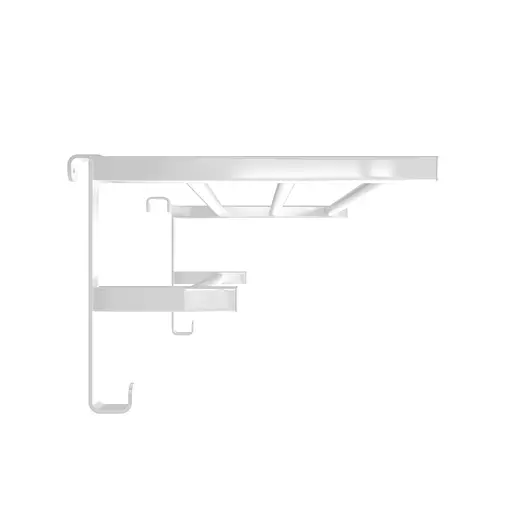 Навісна полиця для рушників HF Sheffield 520x284 3.0.1102.13.WM, Білий матовий - фото 3