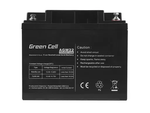 Аккумуляторная батарея Green Cell VRLA 12V 40Ah AGM22 - фото 5