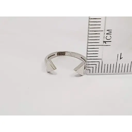 Серебряное незамкнутое кольцо Aurora. 81640 13,5 - фото 4