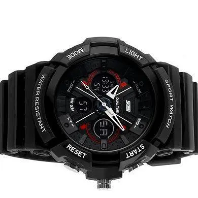 Чоловічий спортивний годинник Skmei 0966 (Чорний) - фото 7