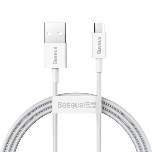 Кабель Baseus Superior Series Micro-USB 1 метр (CAMYS-02) белый - фото 1