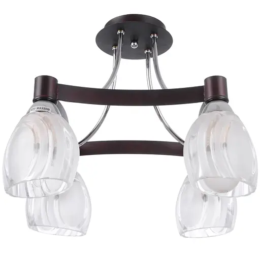 Люстра потолочная Brille для кухни E27 60W BR (LK-249C/4)