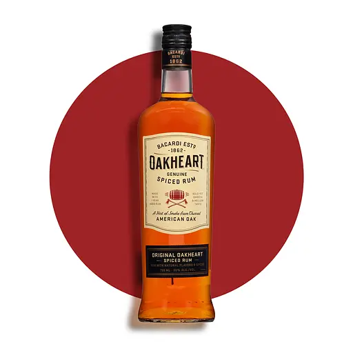 Спиртный напиток на основе рома Bacardi Oakheart Original 35% 0.7 л х 2 шт. - фото 2