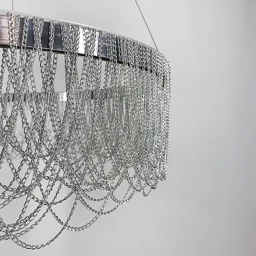 Роскошная круглая люстра с подвесными цепочками Ø 80 см | Line F | Ст. SP08-800 NEW SL - фото 3