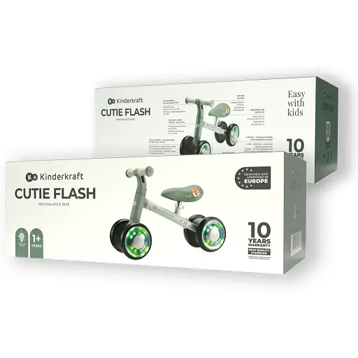 Каталка-біговел Kinderkraft Cutie Flash Green (KRCUFL00GRE0000) - фото 6