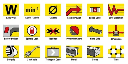 Угловая шлифмашина Trotec PAGS 11-125 + кейс (4440000006) - фото 10