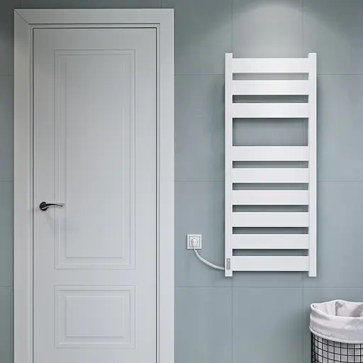 Електрична рушникосушарка Kosser Волс 1200x500 ER тайм. білий ДВЛ03ERW, Білий матовий, Праве - фото 3