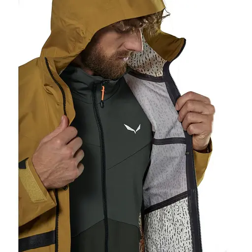 Куртка Salewa Puez PTX Hyb Jacket M M Коричнева (1054-013.012.0897) - фото 5