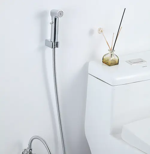 Гигиенический гарнитур хром Frap F022, Хром - фото 4