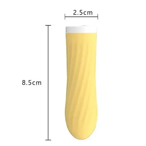 Міні-вібратор «Rechargeable Silicone Touch» 10 режимів вібрації жовтий K0984-2 - фото 7