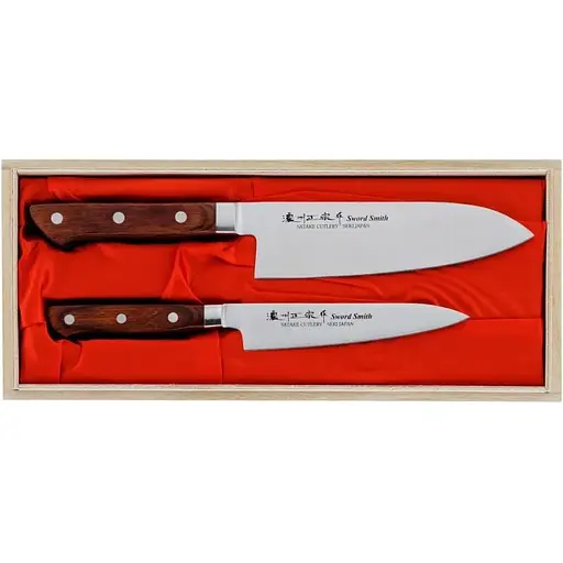 Набір із 2-х кухонних ножів Satake Kotori у подарунковій коробці (HG8351W) - фото 1