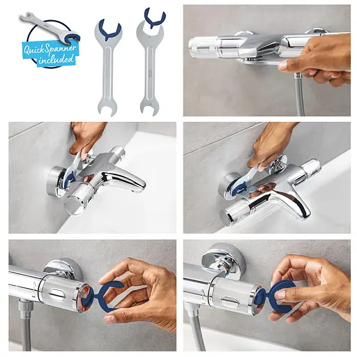 Душова система термостатична Grohe QuickFix Vitalio Comfort System 250 26984001, Хром - фото 8