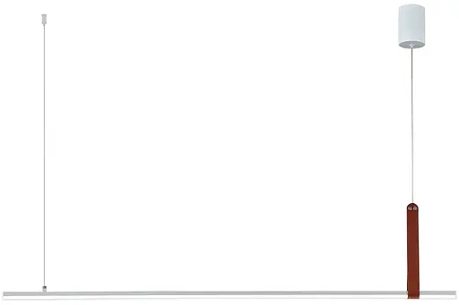 Підвісний світлодіодний світильник G 2810/1100 44W Білий+Штучна шкіра - фото 4