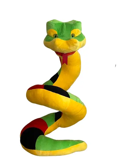 М’яка іграшка Анаконда, 154 см, тканина вельбо, гладка