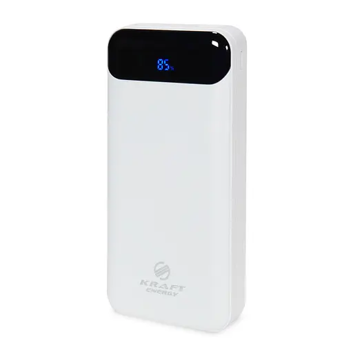 Повербанк 20000mAh Power Bank Kraft TPB-2020 White 22.5W QC3.0 (43-00049) - фото 2