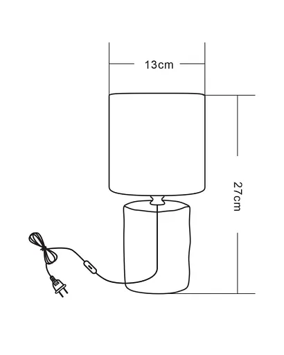 Настільна лампа Zuma Line Ceri E14 1x40W IP20 чорна - фото 2