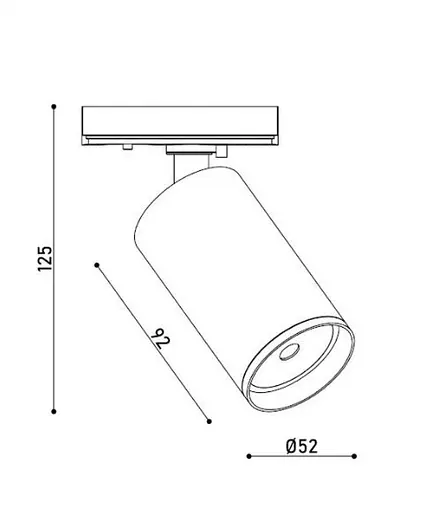 Светильник трековый однофазный KLOODI KD-MIO TR WH - фото 3