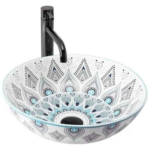 Умивальник Rea Mandala накладний REA-U7502, Цветной - фото 1