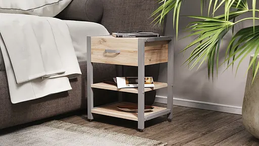 Тумба універсальна Вів'єн 1/2 50x41x40 сірий ДСП Дуб Сан-Марино 16мм FRD-104134