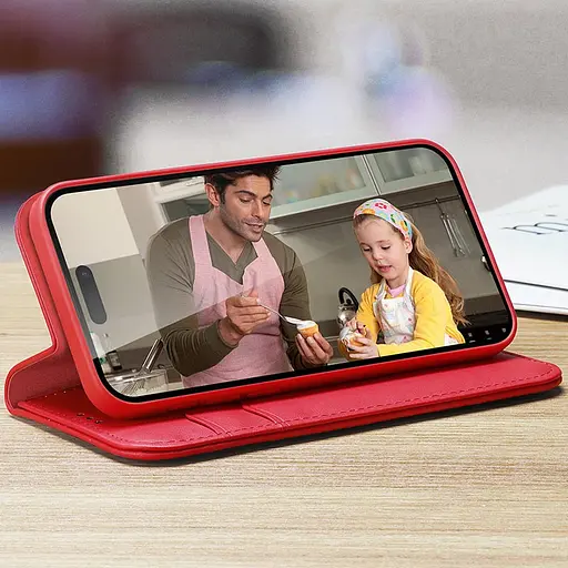 Чохол-книжка Dux Ducis Hivo для Apple iPhone 16, 6.1 Red - фото 6