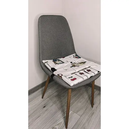 Водоотталкивающая подушка на стул Кухонный принт - фото 2