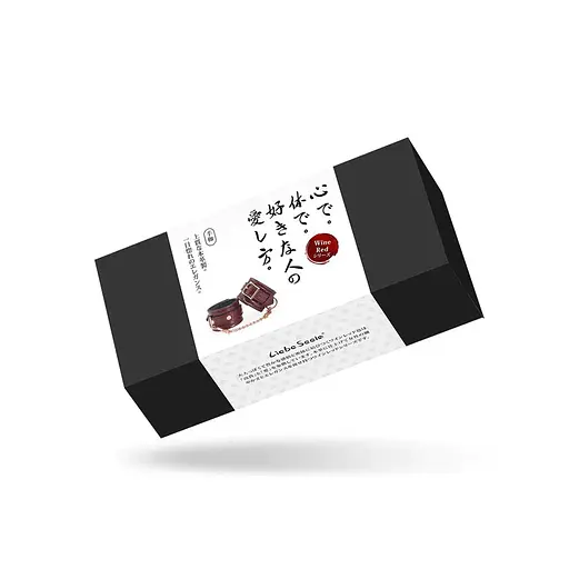 Наручники Liebe Seele Wine Red Handcuffs 27 см бордовий - фото 2