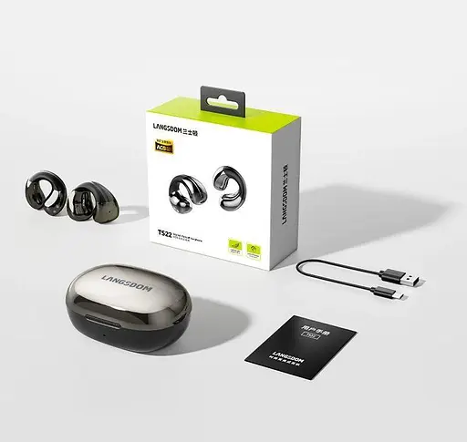 Бездротові навушники-кліпси Langsdom TS22 з Bluetooth 5.4 і шумозаглушенням Навушники з спрямованим звуком - фото 10