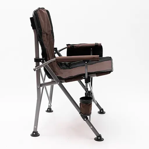 Кресло для рыбалки Yiwu раскладное туристическое складное для отдыха на природу коричневое SJ-0019BR - фото 3