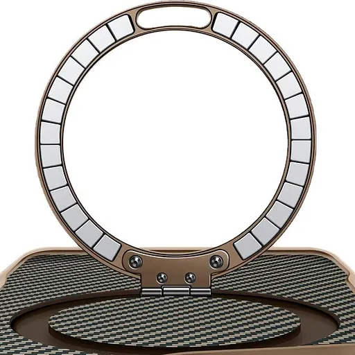 Чохол Epik TPU+PC Metal Buttons with MagSafe Carbon Ring для Apple iPhone 16 Pro 6.3 Золотий - фото 2