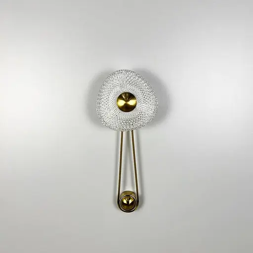 Вишукане декоративне латунне бра з імітацією квітки Арт. W 075 AB Line F - фото 5