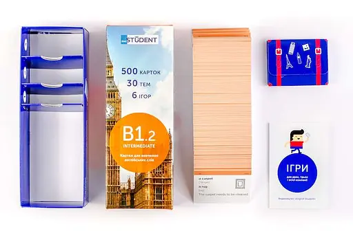 Настільна гра English Student Картки для вивчення англійської мови English Student Intermediate B1.2 (укр.) (39122600) - фото 6