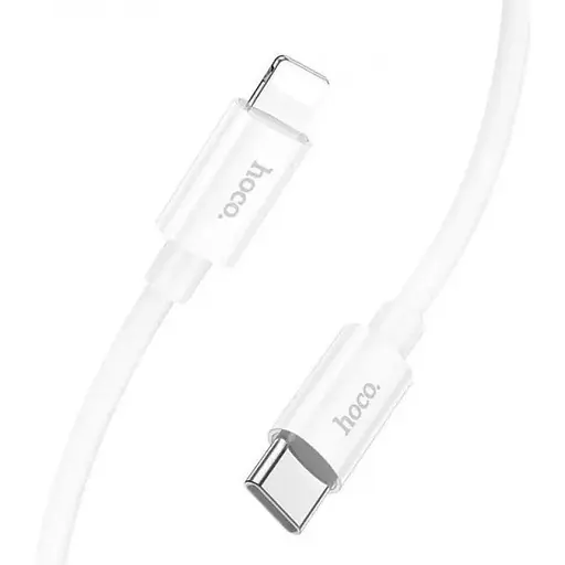 Кабель Hoco X87 Magic silicone PD charging data cable for Lightning Білий - фото 1