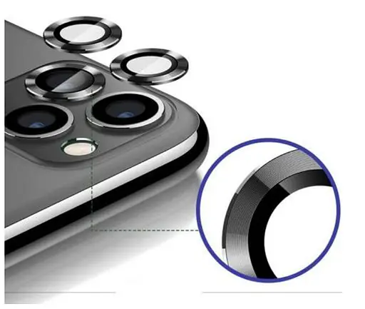 Защитное стекло на камеру DK Lens Metal Ring Eagle Eye для Apple iPhone 11 Pro 015724 black - фото 2