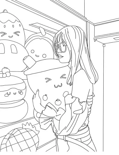 Розмальовка #Girls#Fashion#Yummy - фото 3