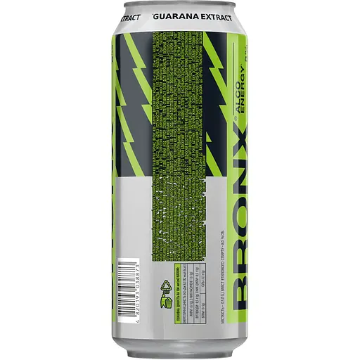 Напиток энергетический Bronx слабоалкогольный киви яблоко 8% 0.5 л ж/б - фото 2