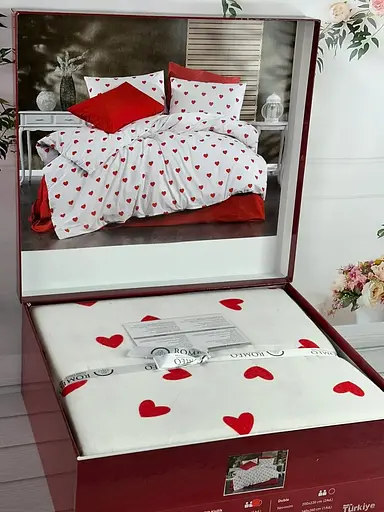 Постельное белье Romeo Home Love Red Фланель Belizza pbe0051826 - фото 3