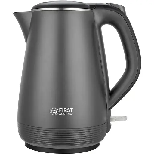 Электрочайник First FA-5407-4-GR Gray/black RU - фото 1