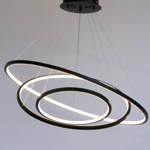 Підвісна люстра Friendlylight Wheel 3 Black FL5125 - фото 2