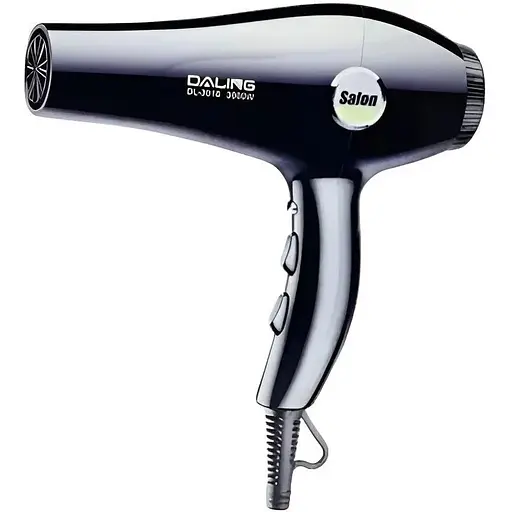 Фен стайлер для волосся Daling DL-3018 Концентратор 2 швидкості 3 режими температури 3800Вт Чорний/Сірий - фото 1