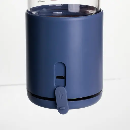 Пляшка з підігрівом для дитячого харчування та напоїв 300 мл з акумулятором підігрівач термос для дитячого харчування Синій Yiwu HW01BL - фото 6