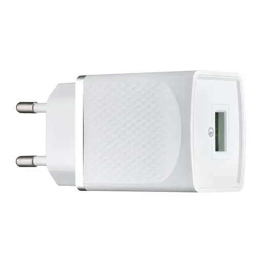 Сетевое зарядное устройство Hoco C42A Vast power QC3.0 single port charger (EU) 1USB 3A Белый - фото 1