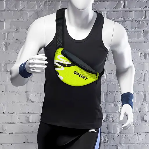 Сумка-бананка мужская/женская Sport 32×16 см с расширителем поясная сумка или сумка через плечо (02893) - фото 2