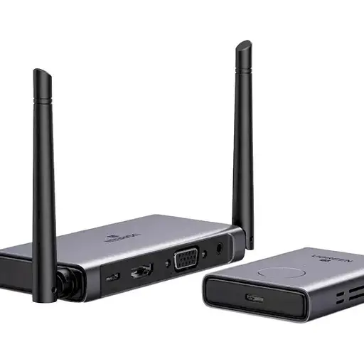 Удлинитель HDMI по Wi-Fi Ugreen CM506 Wireless HDMI Extender Transmitter and Receiver 50m серый (50633A) - фото 1