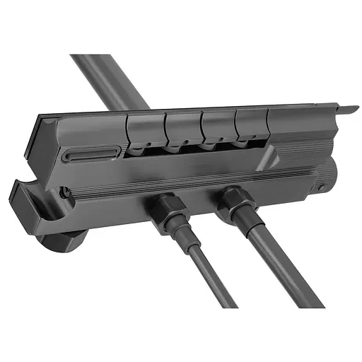 Душевая система с кнопочным переключателем из алюминия Zerix PBI-009-J 4 режима graphite ZX5850, Графит - фото 2