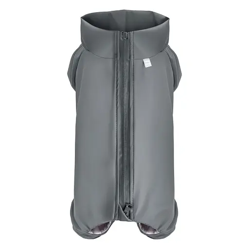 Дощовик для собак Waudog Clothes, водонепроникний, L55, В 77-79 см, С 50-55 см, сірий - фото 2