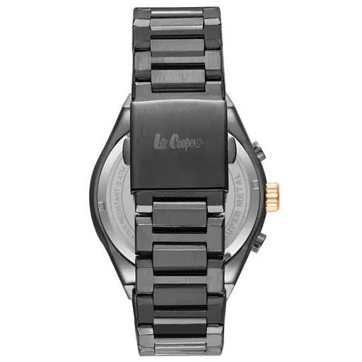 Чоловічий водостійкий наручний годинник Lee Cooper Ice (Чорний) - фото 3