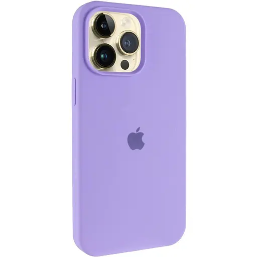 Чохол Epik Silicone Case AA Logo with MagSafe для Apple iPhone 13 Pro 6.1 Бузковий/Dasheen - фото 1